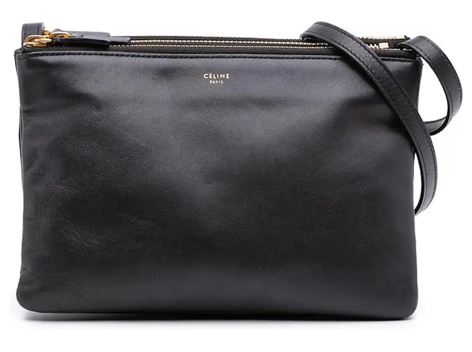 Céline Celine Piccolo Trio in Agnello Nero a Spalla