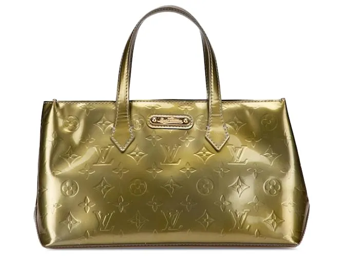 Louis Vuitton Monogram Vernis Wilshire PM Verde Verde oliva