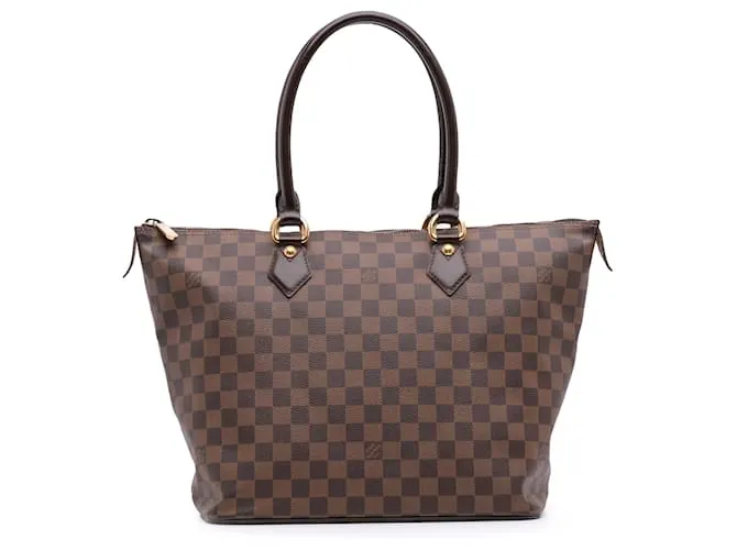 Louis Vuitton Borsa Saleya MM Damier Ebene Marrone