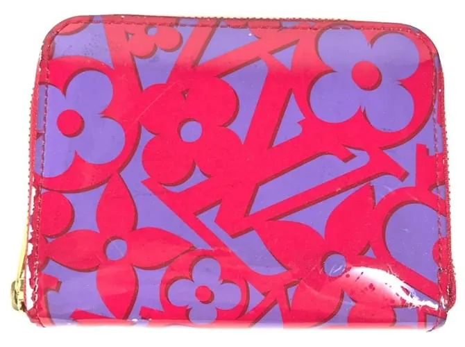 Portafoglio Zippy Monogram Louis Vuitton Rosa Porpora Monogramma