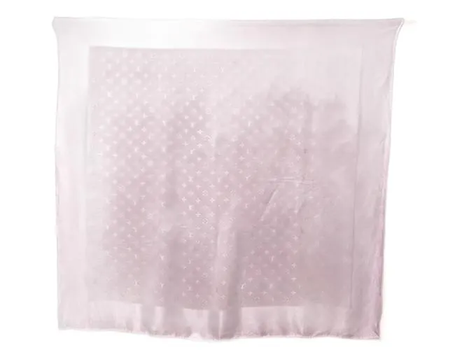 Sciarpa in seta Monogram Louis Vuitton in viola chiaro Porpora Monogramma