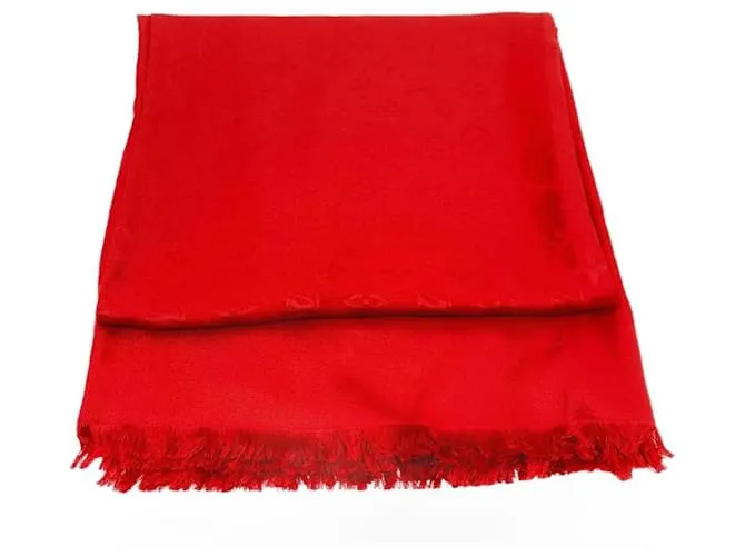 Sciarpa in seta Monogram Louis Vuitton Rosso Monogramma