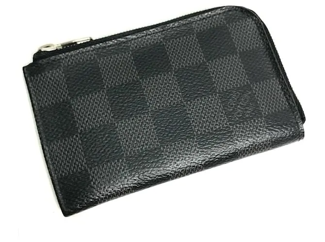 Portafoglio Damier Graphite Louis Vuitton Nero