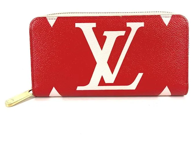 Portafoglio Zippy Monogramma Gigante Louis Vuitton Rosa Rosso