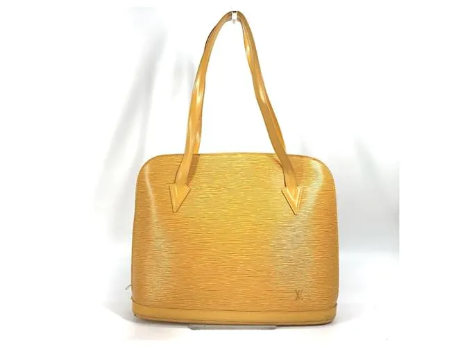 Borsa a Spalla Lussac in Pelle Epi Louis Vuitton Giallo