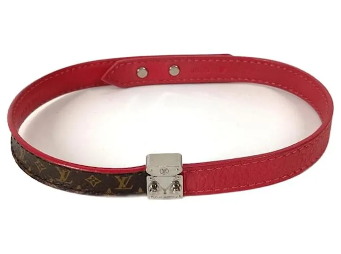 Bracciale Charm Lockit Monogram Louis Vuitton Marrone Monogramma