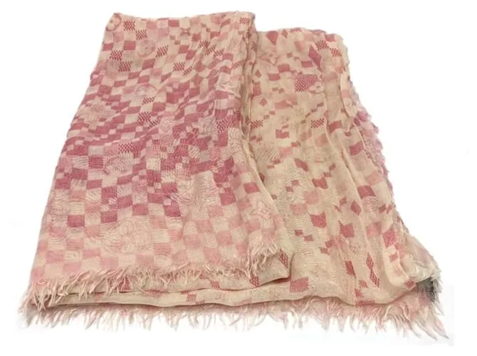 Stola Alize Damier Etoile Louis Vuitton Rosa Giallo