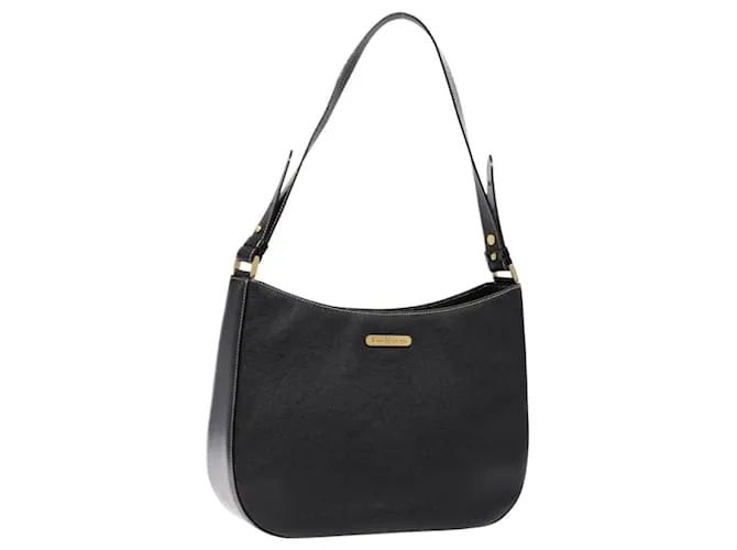 Autre Marque Borsa a Spalla Burberrys in Pelle Nera e Oro Auth BA4394 Nero D'oro