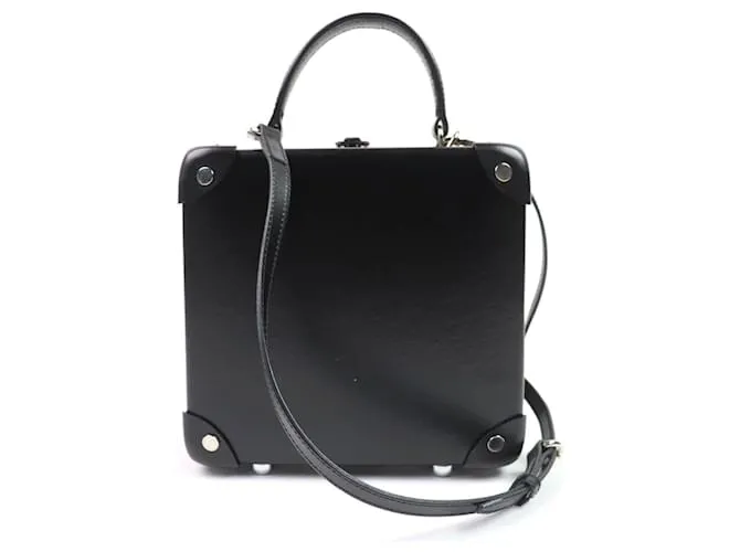 Autre Marque Borsa a mano 2 in 1 in pelle Vulcan Fiber Centenary di Globe-Trotter Nero