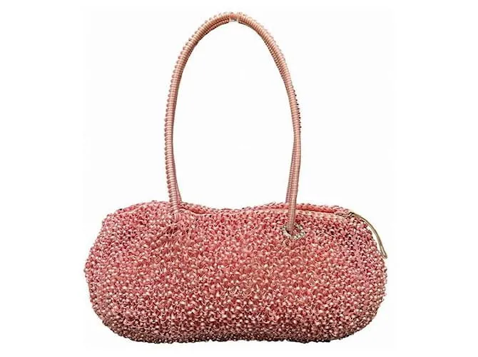 Autre Marque Borsa a Mano Wire Anteprima Rosa