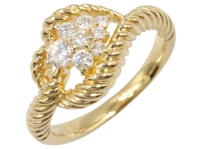 Autre Marque anello in diamante K18 Star Sand D'oro