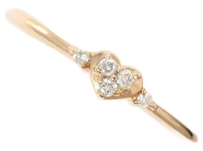 Autre Marque Anello in diamante K10PG Rosa