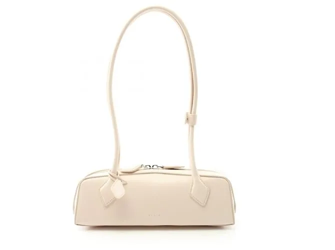 Autre Marque Borsa a Spalla in Pelle LE TECKEL SMALL di Alaia Beige