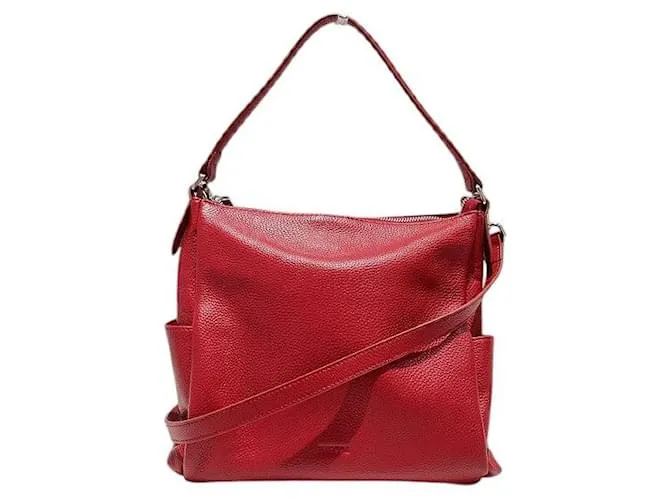Autre Marque Borsa 2 in 1 in pelle Barcos Rosso