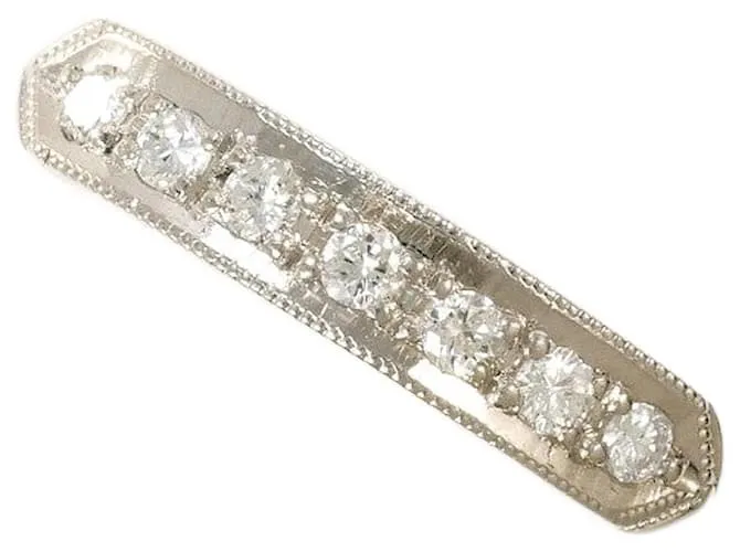 Autre Marque Anello in diamante Pt850 Argento