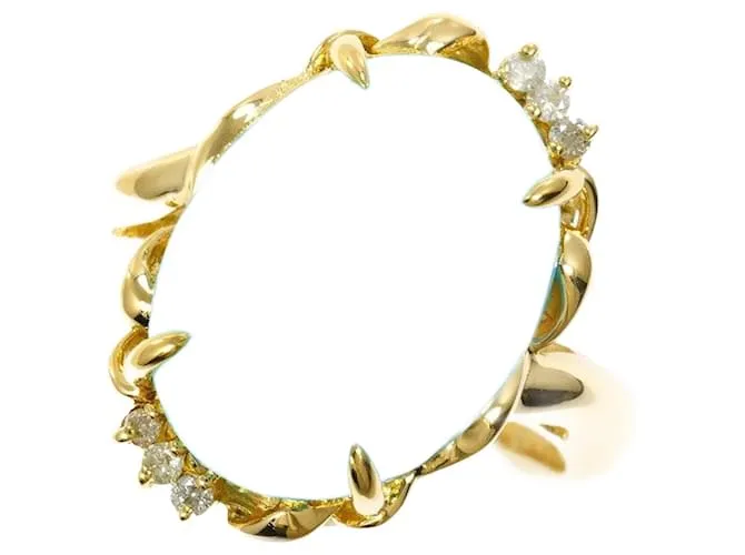 Autre Marque Anello in diamante turchese Au750 D'oro