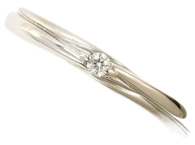 Autre Marque Anello Ginza Diamond Shiraishi PT950 Argento