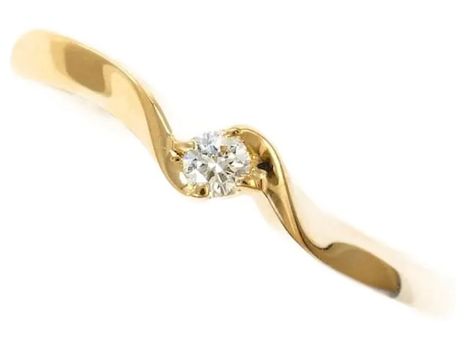 Autre Marque Anello in diamante K18YG 4℃ D'oro