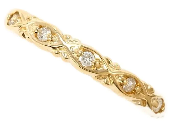 Autre Marque Anello in diamante K10YG agete D'oro