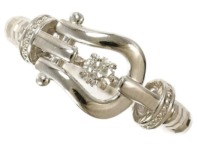 Autre Marque Anello in diamante in platino PT900 PT950 Argento