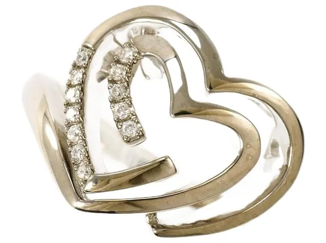 Autre Marque Anello in Diamante in Oro Bianco Au750