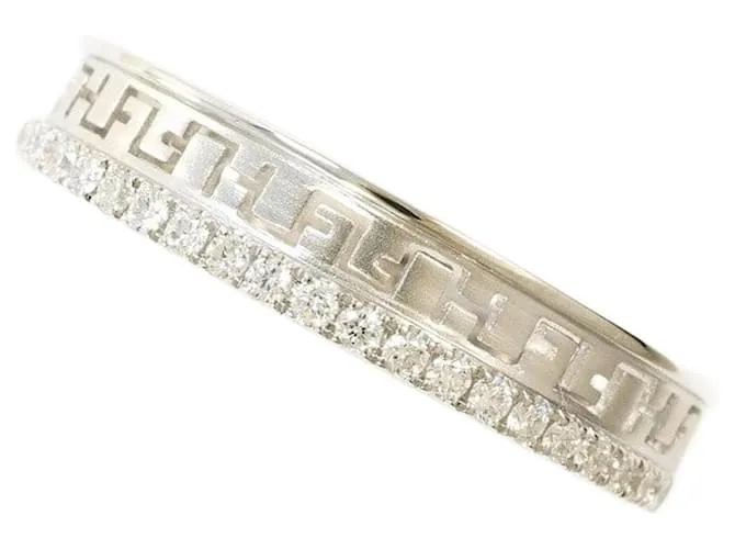 Autre Marque Anello in diamante in oro bianco Au750 D'oro