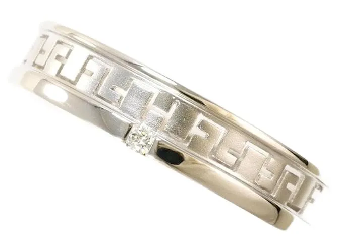 Autre Marque Anello in diamante in oro bianco Au750 Argento