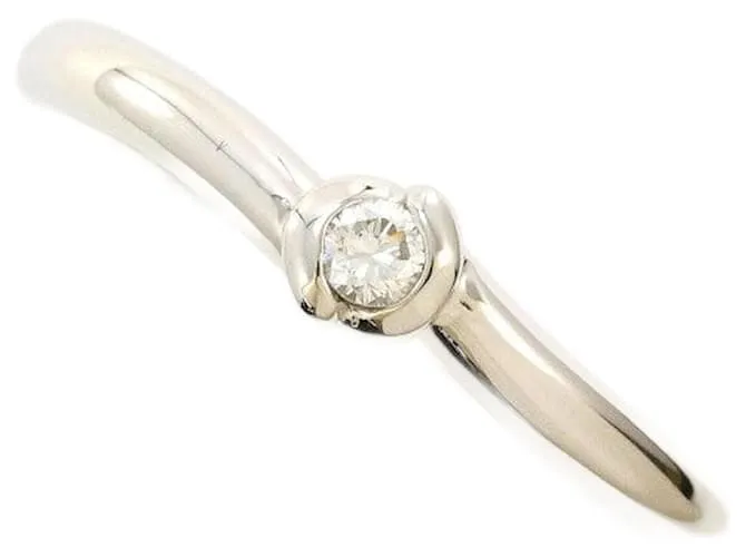 Autre Marque Anello in diamante in platino PT950 Star Jewelry Argento