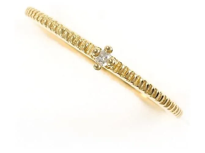 Autre Marque Anello in diamante K10YG D'oro