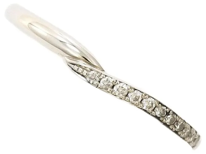 Autre Marque Anello in diamante in platino PT950 PEANUTS Argento