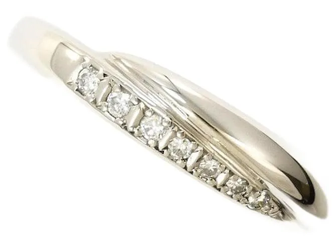 Autre Marque Anello in diamante in platino PT950 4℃ Argento