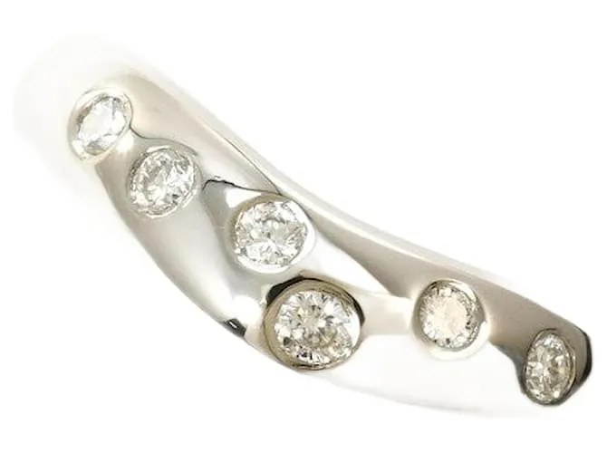 Autre Marque Anello in diamante in platino PT900 Star Jewelry Argento
