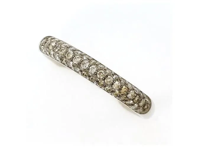 Autre Marque Anello in Diamante in Oro Bianco K10 Argento