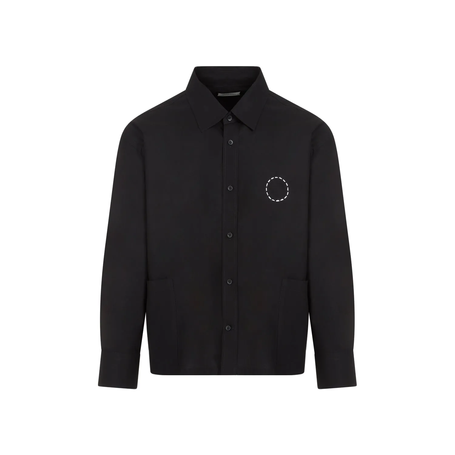 Black Cotton Circle Shirt