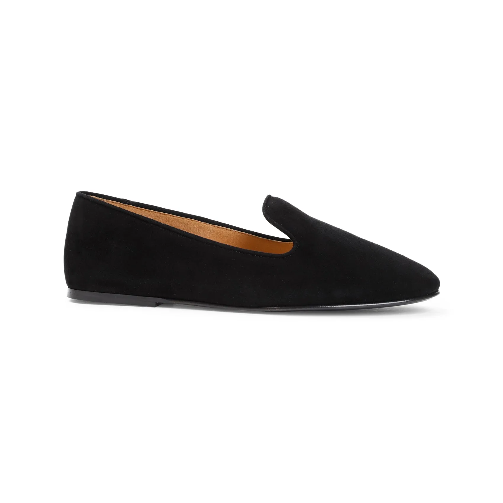 Black Tippi Lamb Leather Loafers