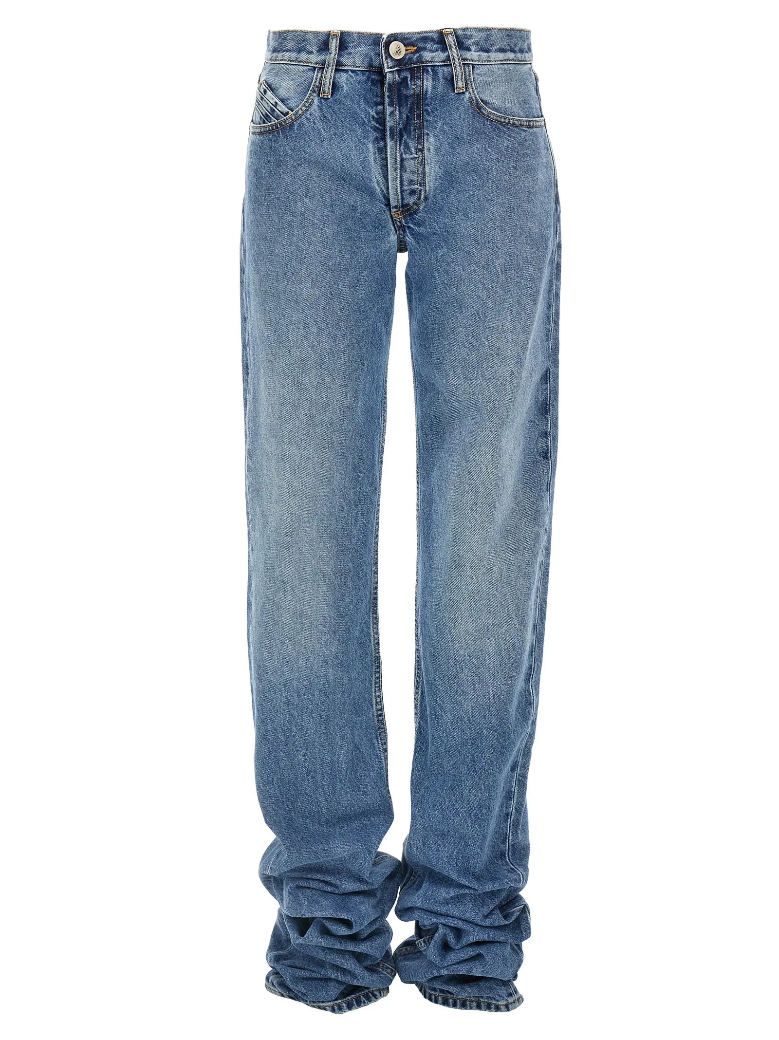 Long Denim Jeans Blu