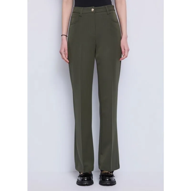 Pantaloni da donna cinque tasche con piega stirata