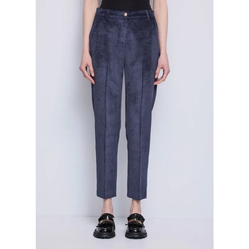 Pantaloni da donna cropped a vita alta