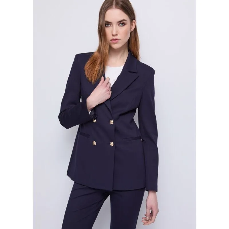 Blazer da donna con bottoni dorati