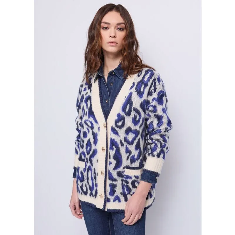 Cardigan da donna con motivo jacquard