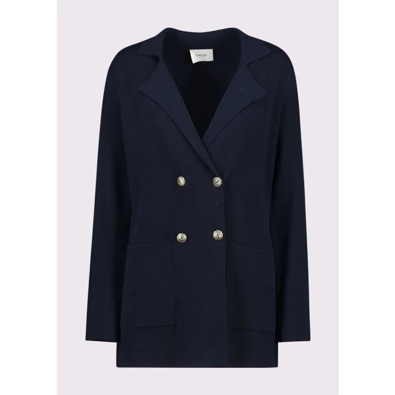 Blazer doppiopetto da donna in maglia