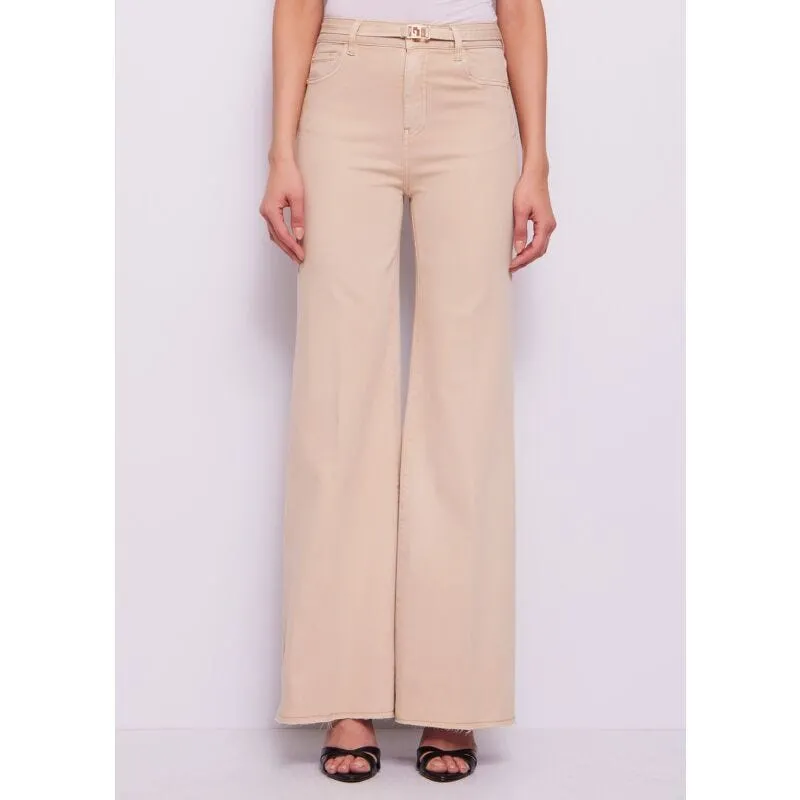 Jeans da donna flare bootcut con cintura