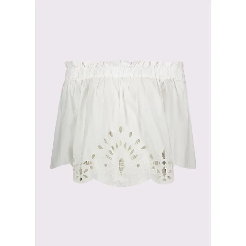 Top da donna bianco off the shoulder