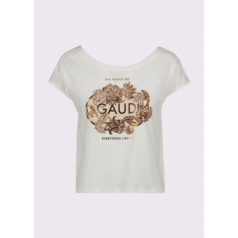 Top da donna bianco con logo