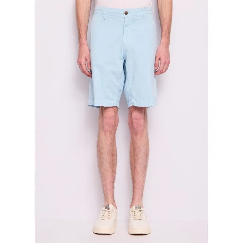Bermuda azzurro da uomo in cotone