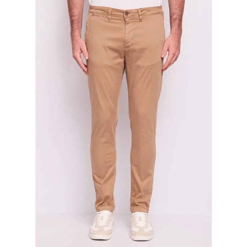 Pantaloni marroni da uomo in cotone