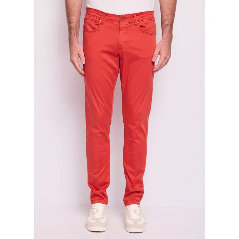Pantaloni rossi da uomo in cotone