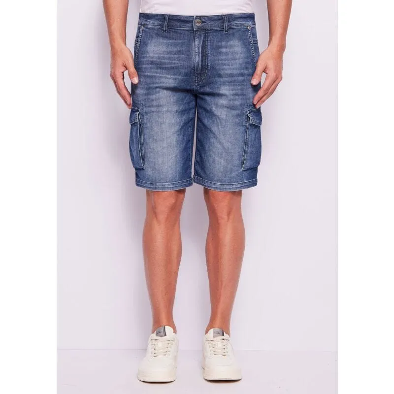 Shorts uomo cargo in denim