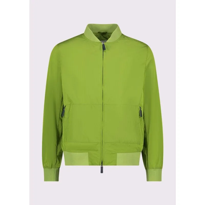Bomber verde da uomo in nylon