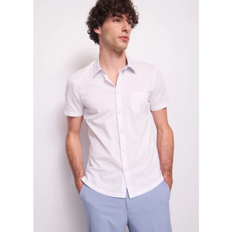 Camicia bianca da uomo in cotone